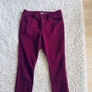 Old Navy Rockstar Skinnies, Red! Size 10